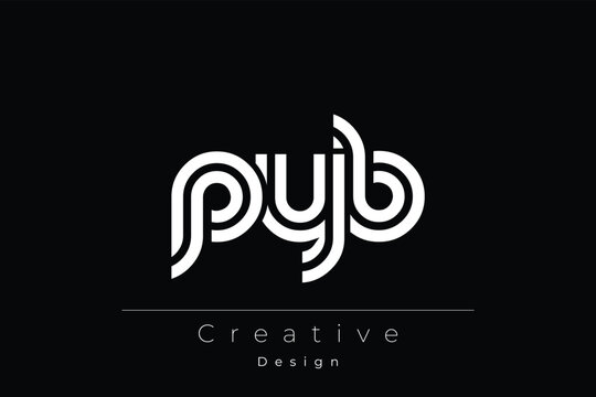 PYB Creative Unique Modern Letter Logo Design