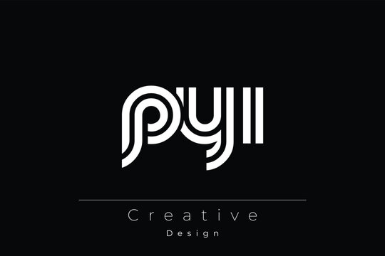 PYI Creative Unique Modern Letter Logo Design