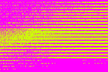 Vibrant glitch stripe vector with neon pink and yellow distortion. Perfect for cyberpunk, digital art, and retro-futuristic designs.