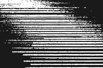 Abstract black and white glitch stripe vector with digital noise and distortion. Perfect for tech, cyber, and retro-futuristic designs.
