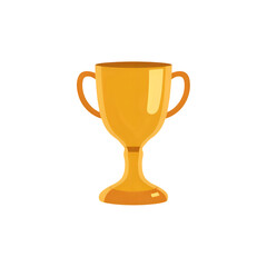 Golden trophy celebrates achievement achievement success victory