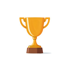 Golden trophy celebrates achievement and victory