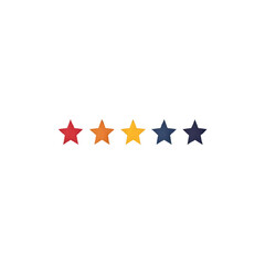 Vibrant stars show quality rating success achievement