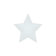 Simple white star shape perfect for design projects