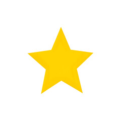 Bright yellow star shines with radiant excellence