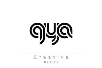 QYA Creative Unique Modern Letter Logo Design