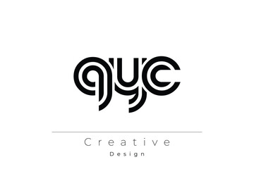 QYC Creative Unique Modern Letter Logo Design