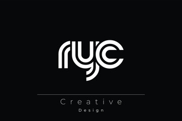 RYC Creative Unique Modern Letter Logo Design