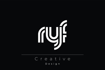 RYF Creative Unique Modern Letter Logo Design