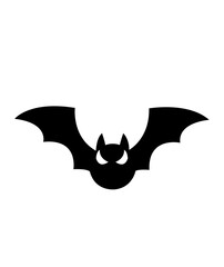 Bat halloween clip art design on plain white transparent isolated background for card, shirt, hoodie, sweatshirt, apparel, card, tag, mug, icon, poster or badge