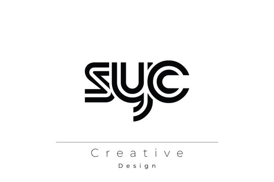SYC Creative Unique Modern Letter Logo Design