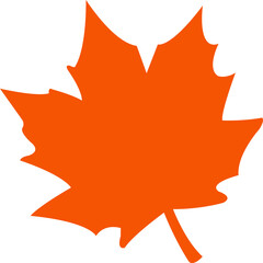 Leaf clip art design on plain white transparent isolated background for card, shirt, hoodie, sweatshirt, apparel, tag, mug, icon, poster or badge