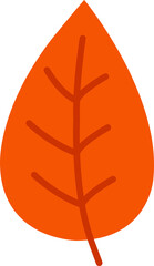 Leaf clip art design on plain white transparent isolated background for card, shirt, hoodie, sweatshirt, apparel, tag, mug, icon, poster or badge