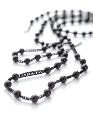 Obraz premium Black beaded necklace