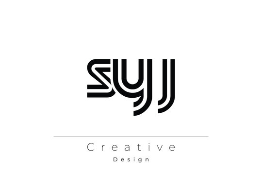 SYJ Creative Unique Modern Letter Logo Design