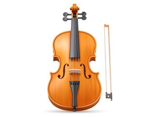 Fototapeta premium Detailed illustration of a classic violin