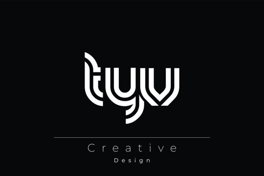 TYV Creative Unique Modern Letter Logo Design