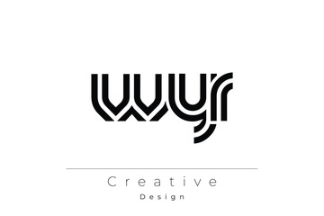 WYR Creative Unique Modern Letter Logo Design