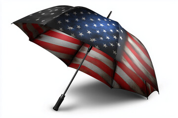Usa red and blue umbrella