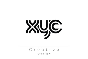 XYC Creative Unique Modern Letter Logo Design