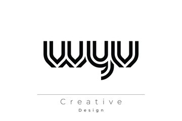 WYV Creative Unique Modern Letter Logo Design