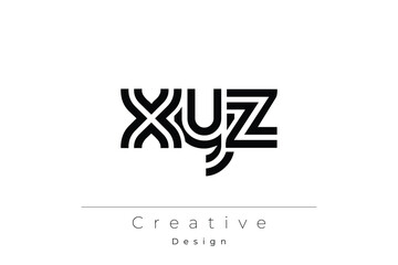 XYZ Creative Unique Modern Letter Logo Design