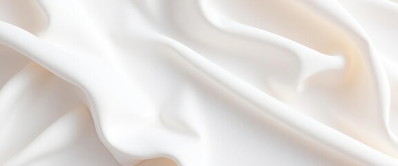 Fototapeta premium Soft, white cotton fabric with subtle texture , photography, seamless