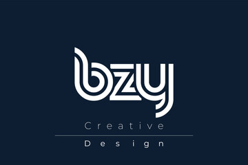 BZY Creative Unique Modern Letter Logo Design