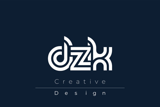 DZK Creative Unique Modern Letter Logo Design