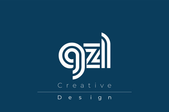 GZL Creative Unique Modern Letter Logo Design
