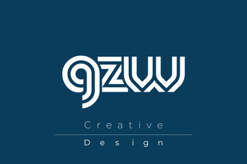 GZW Creative Unique Modern Letter Logo Design