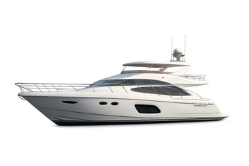Naklejka premium Luxury yacht boat showing modern marine transportation