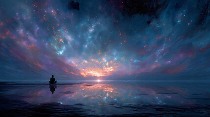 cosmic rebirth, life creation through deep meditation and chakras