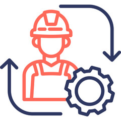 Plant Engineering line color icon