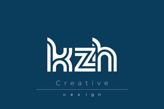 KZH Creative Unique Modern Letter Logo Design