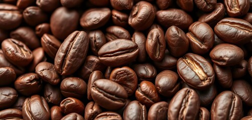 Close-up of raw cocoa beans, rich brown hues, natural texture,  ingredient,  texture