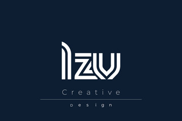 Fototapeta premium LZV Creative Unique Modern Letter Logo Design