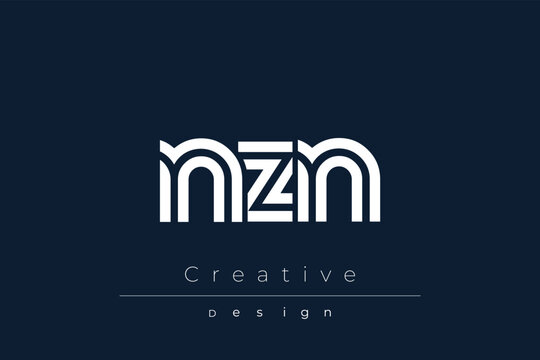 NZN Creative Unique Modern Letter Logo Design