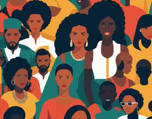 Black community a group of African people, human rights, fight racism