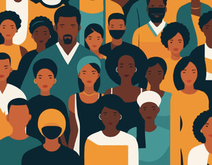 Black community a group of African people, human rights, fight racism