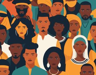 Black community a group of African people, human rights, fight racism