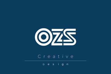 Fototapeta premium OZS Creative Unique Modern Letter Logo Design