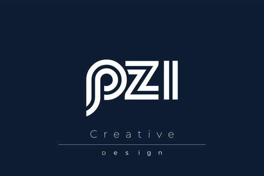 PZI Creative Unique Modern Letter Logo Design