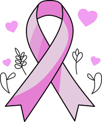 Breast cancer awareness event vector illustration  isolated on white