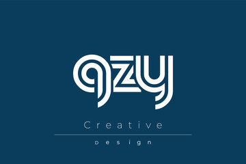 QZY Creative Unique Modern Letter Logo Design