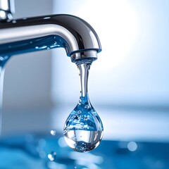 Close-up of a dripping faucet (1)