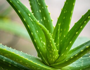 Close-up of aloe vera leaves