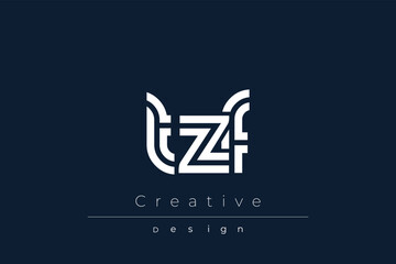 TZF Creative Unique Modern Letter Logo Design