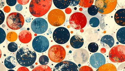 Abstract circles pattern