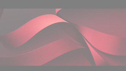 赤いテクスチャのリボンが絡み合うダイナミックな抽象背景